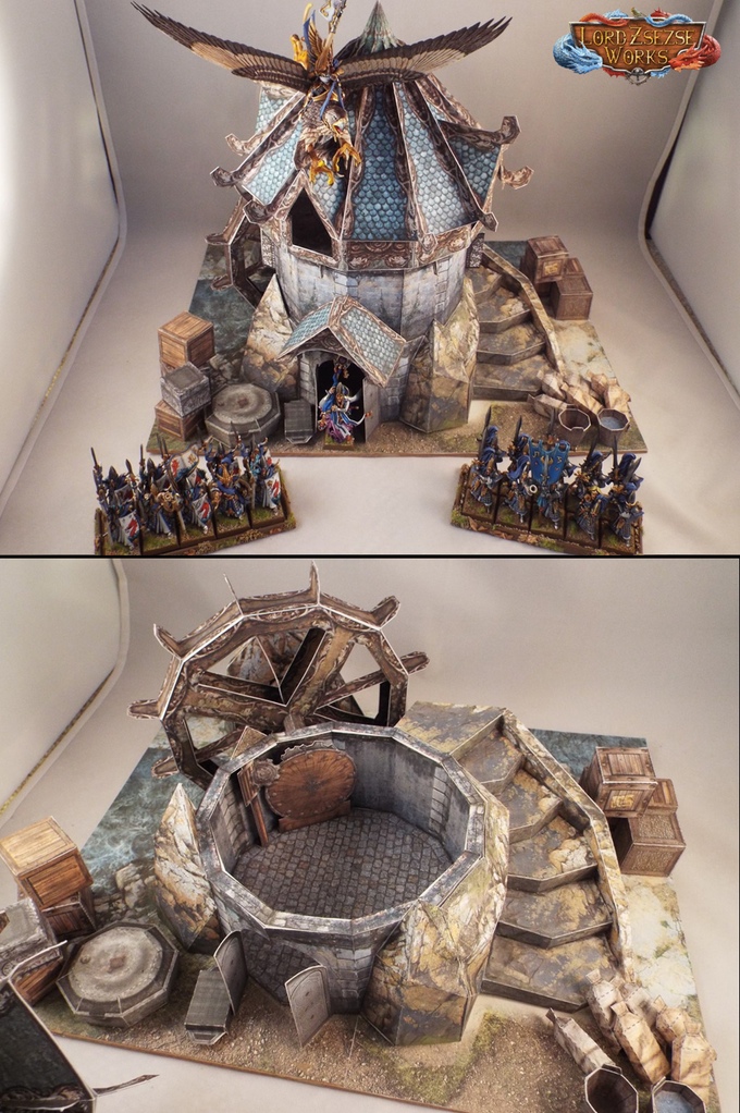 Elven Mill - Lord Zsezse Works | Paper models | Wargame Vault