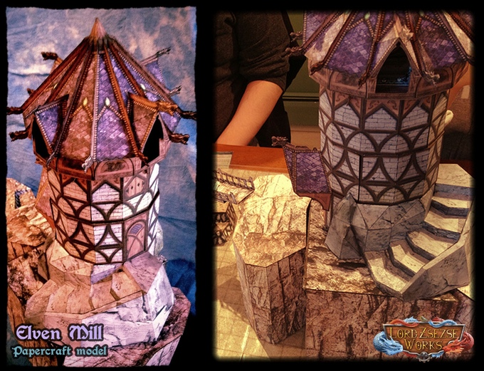 Elven Mill - Lord Zsezse Works | Paper models | Wargame Vault
