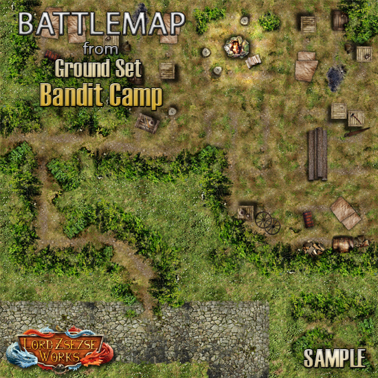 sample ground set 3 Bandit Camp - battlemap